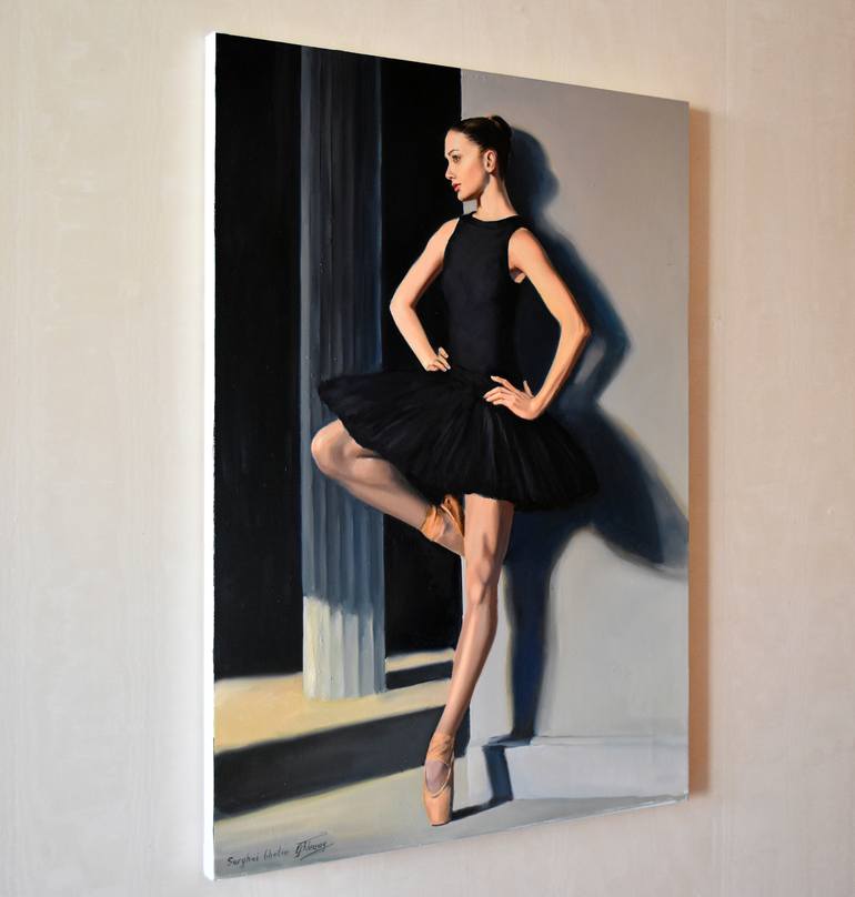 Original Photorealism People Painting by Serghei Ghetiu