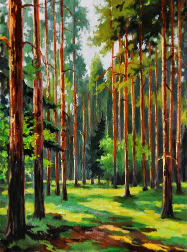 Original Impressionism Landscape Painting by Serghei Ghetiu
