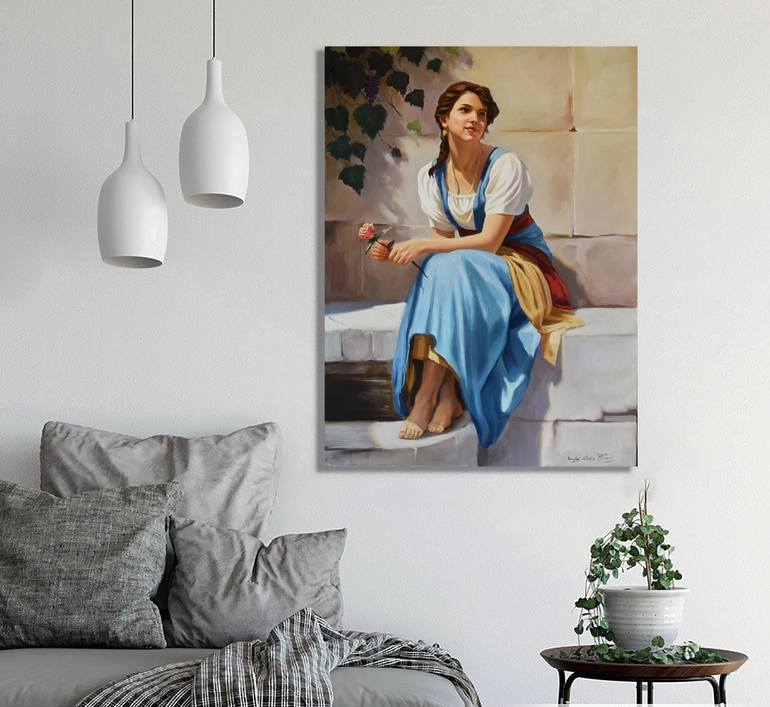 Original Figurative Women Painting by Serghei Ghetiu