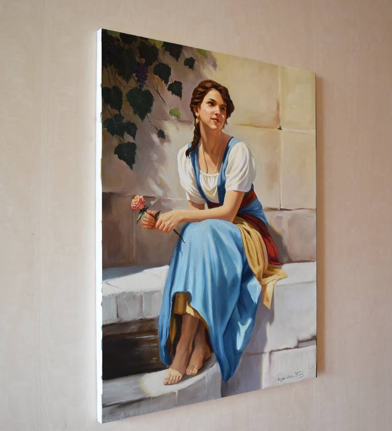 Original Figurative Women Painting by Serghei Ghetiu