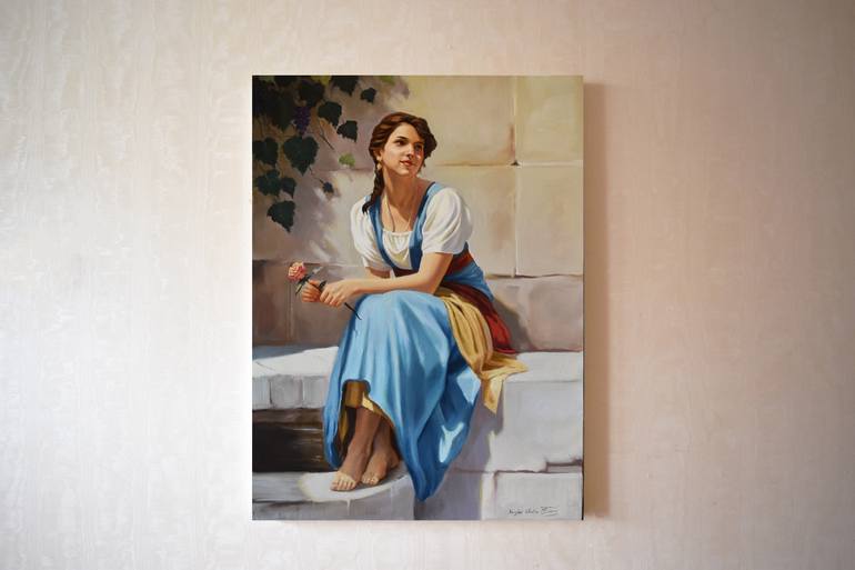 Original Figurative Women Painting by Serghei Ghetiu