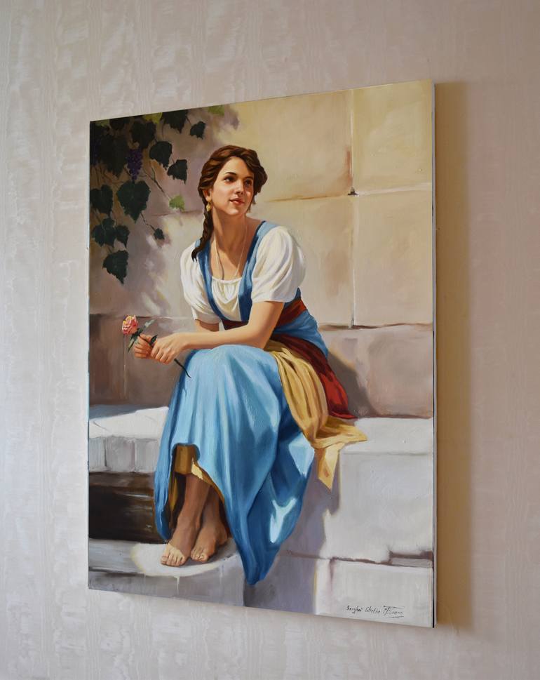Original Figurative Women Painting by Serghei Ghetiu