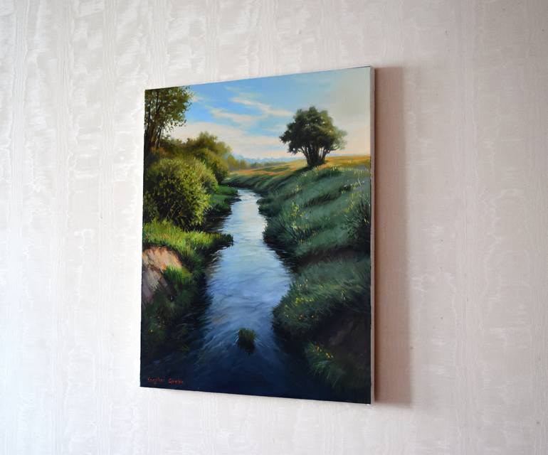 Original Impressionism Landscape Painting by Serghei Ghetiu