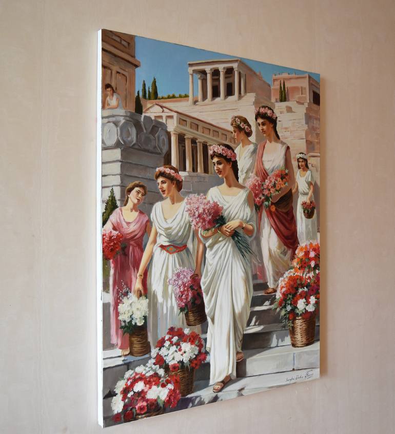 Original Classicism People Painting by Serghei Ghetiu