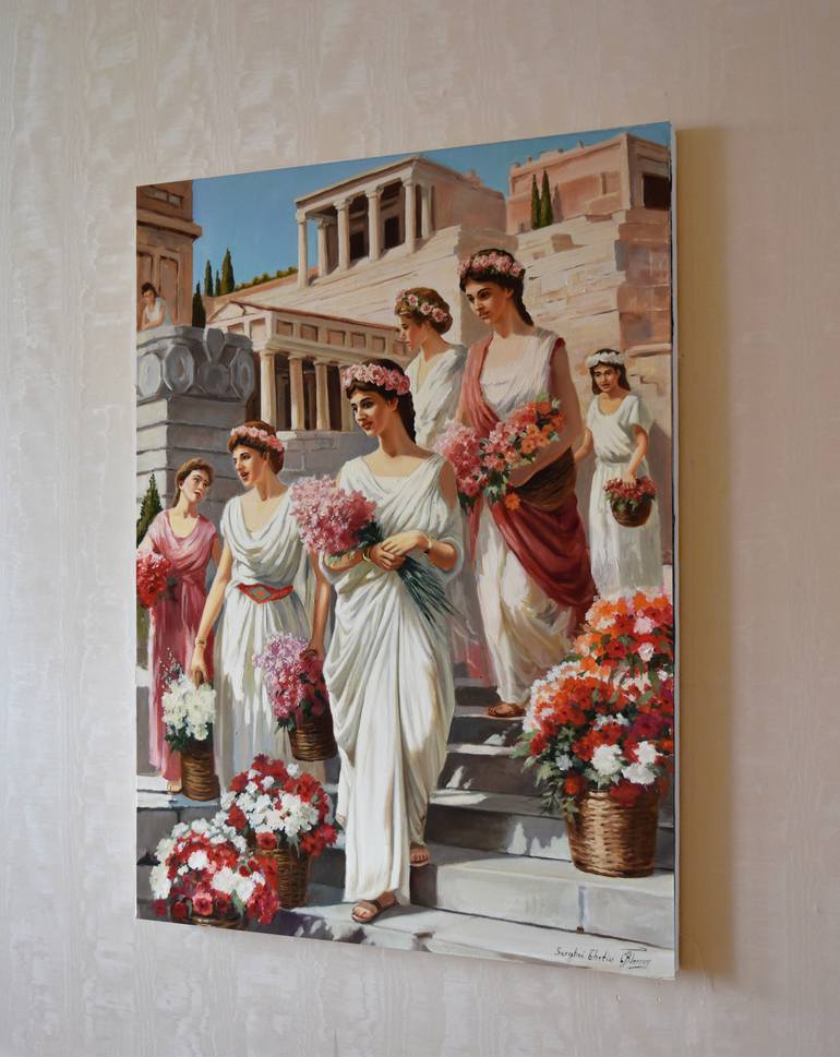 Original Classicism People Painting by Serghei Ghetiu