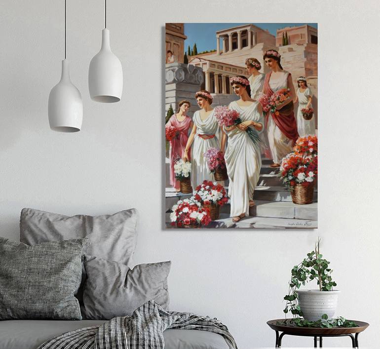 Original Classicism People Painting by Serghei Ghetiu