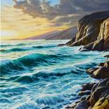The evening sea by Serghei Ghetiu