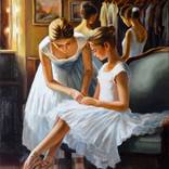 Ballerinas at the dressing room II by Serghei Ghetiu