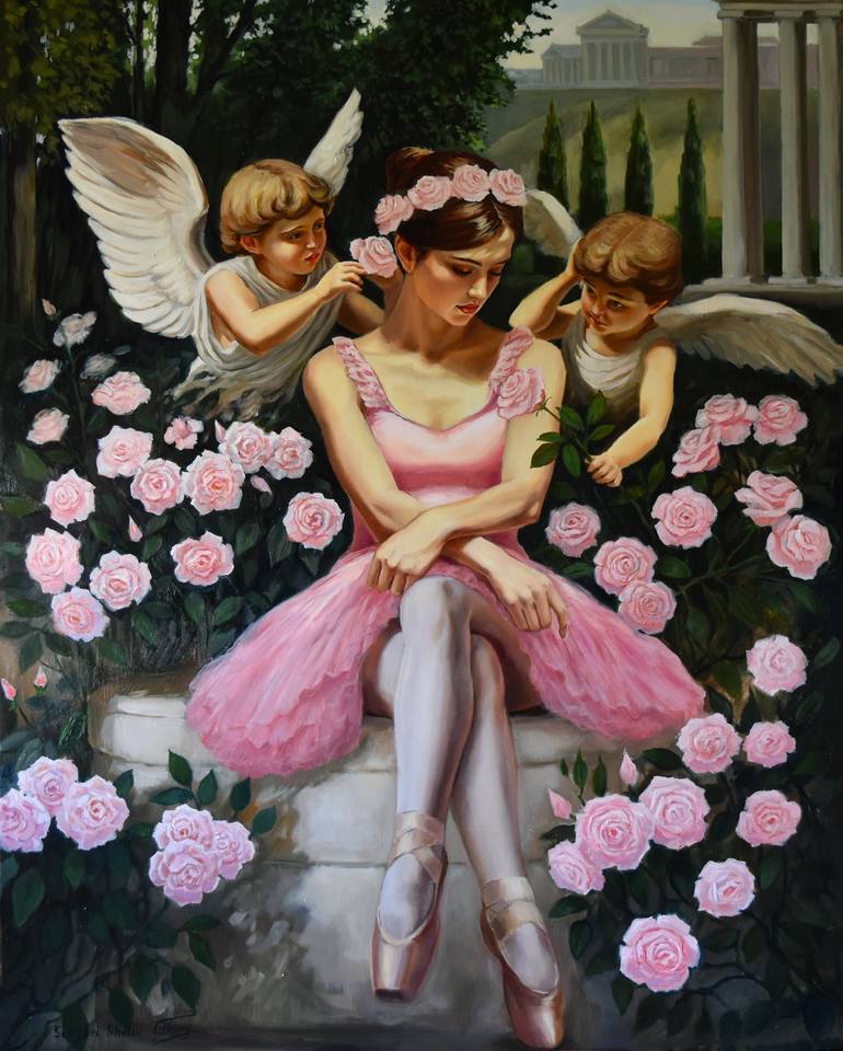 In the garden Painting by Serghei Ghetiu | Saatchi Art