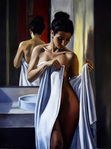 Print of Nude Paintings by Serghei Ghetiu