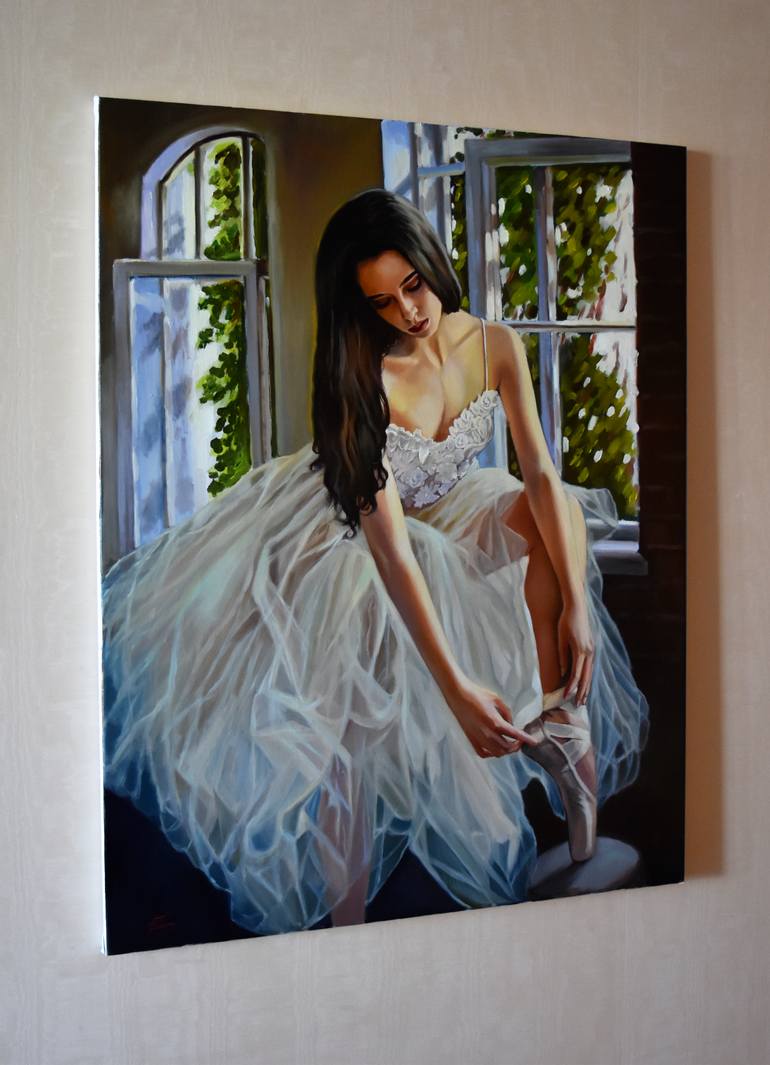 Original Figurative Performing Arts Painting by Serghei Ghetiu