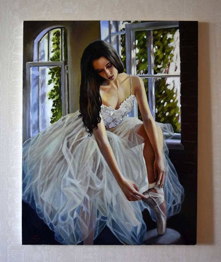 Original Figurative Performing Arts Painting by Serghei Ghetiu