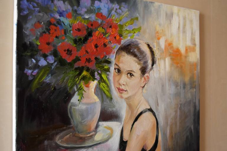 Original Portraiture Portrait Painting by Serghei Ghetiu