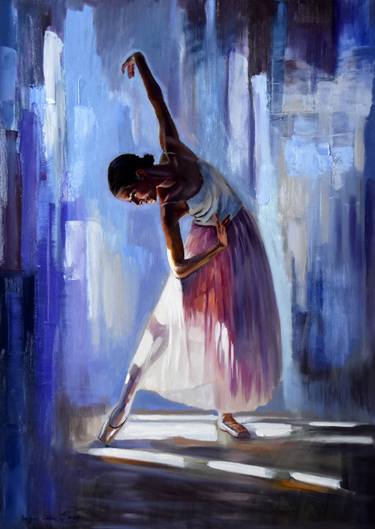 Print of Figurative Performing Arts Paintings by Serghei Ghetiu