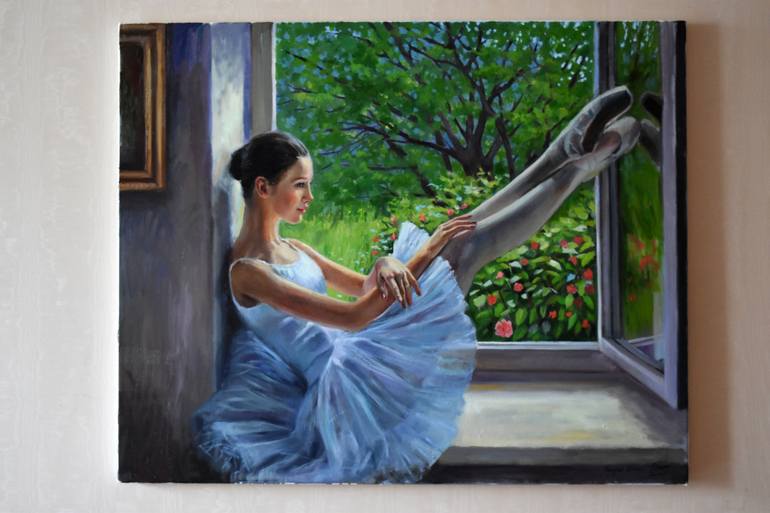 Original Figurative People Painting by Serghei Ghetiu