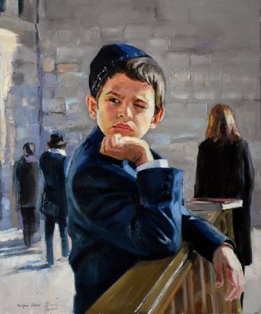 Print of Figurative Children Paintings by Serghei Ghetiu