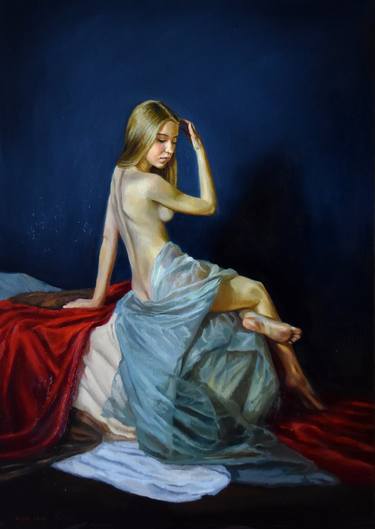 Print of Nude Paintings by Serghei Ghetiu