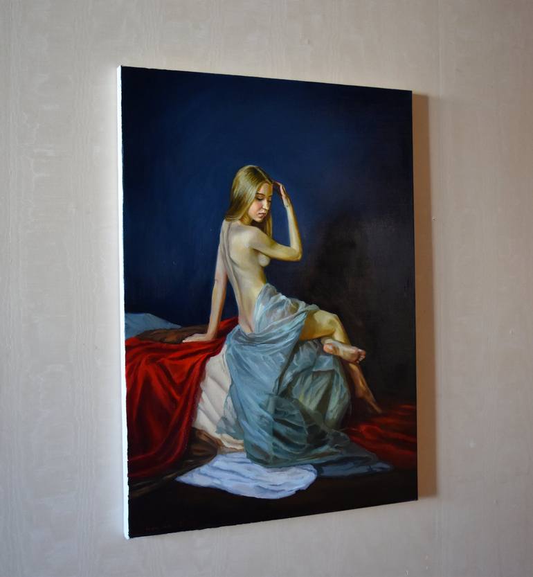 Original Figurative Nude Painting by Serghei Ghetiu