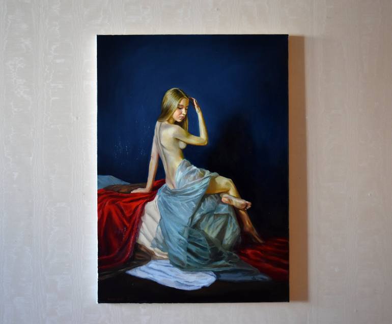 Original Figurative Nude Painting by Serghei Ghetiu