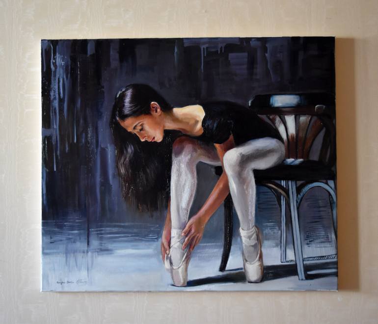 Original Figurative Portrait Painting by Serghei Ghetiu