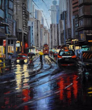 Print of Expressionism Architecture Paintings by Serghei Ghetiu