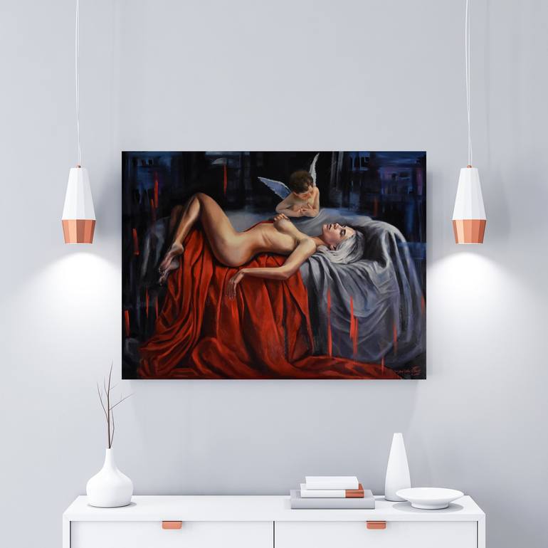 Original Erotic Painting by Serghei Ghetiu