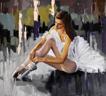 Print of Figurative Performing Arts Paintings by Serghei Ghetiu