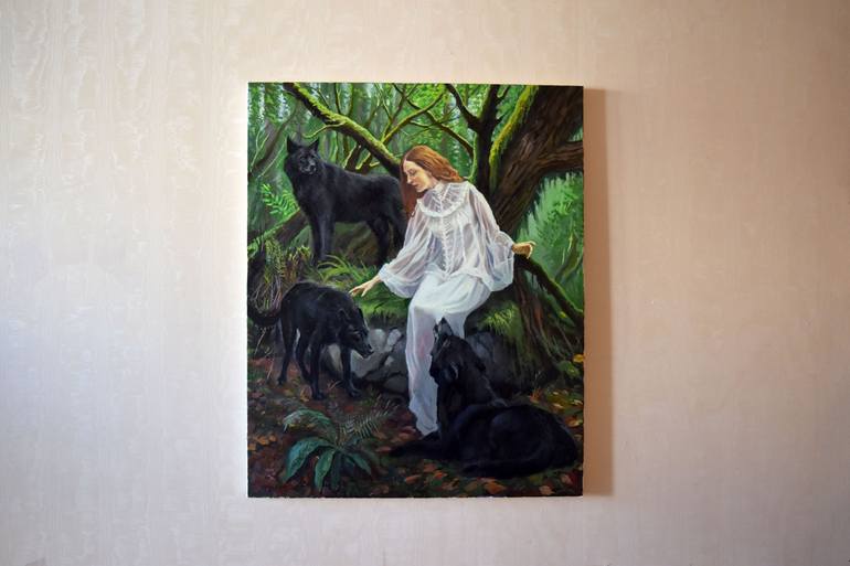 Original Figurative Nature Painting by Serghei Ghetiu