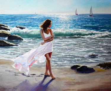 Print of Figurative Seascape Paintings by Serghei Ghetiu