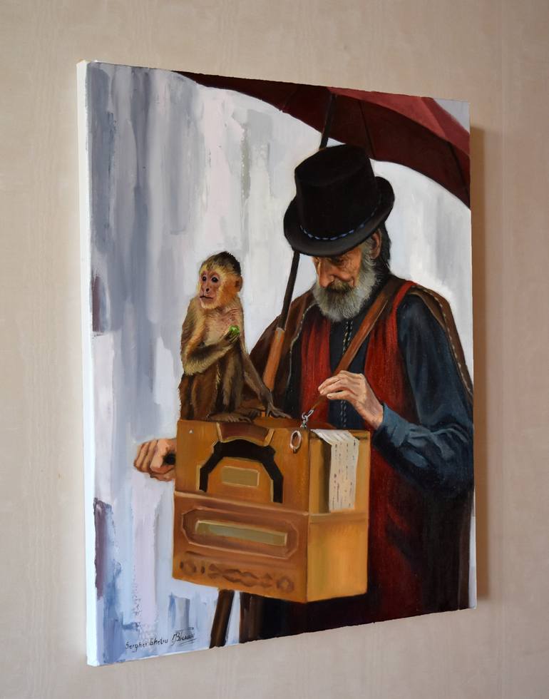 Original Figurative People Painting by Serghei Ghetiu