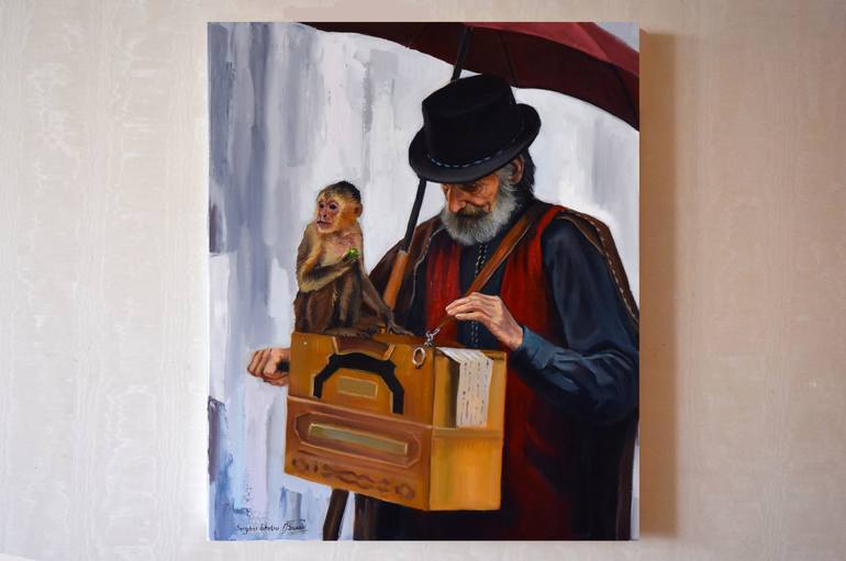 Original Figurative People Painting by Serghei Ghetiu