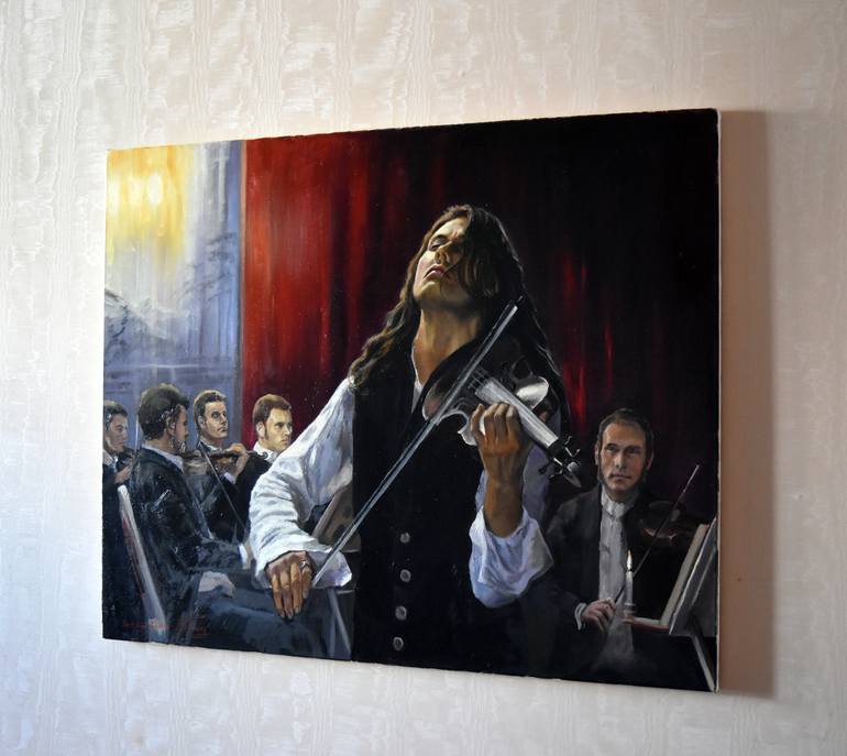 Original Figurative People Painting by Serghei Ghetiu