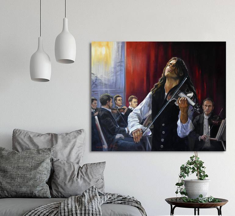 Original Figurative People Painting by Serghei Ghetiu