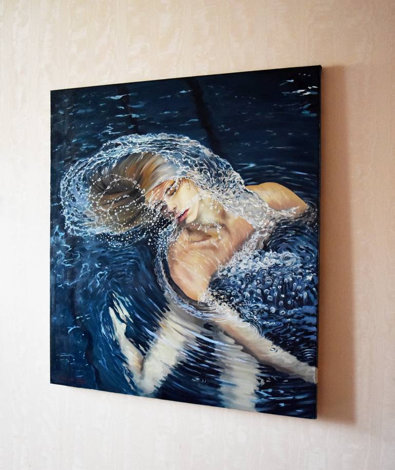 Original Water Painting by Serghei Ghetiu