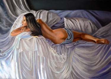 Print of Figurative Erotic Paintings by Serghei Ghetiu