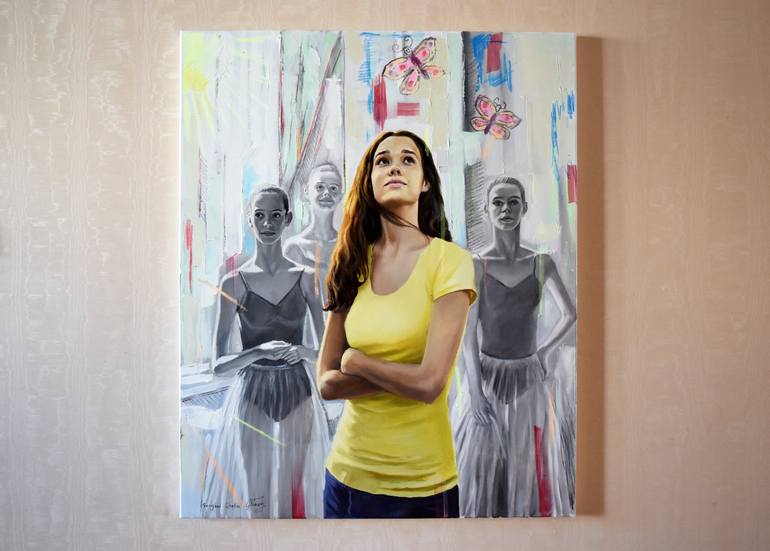Original Contemporary People Painting by Serghei Ghetiu