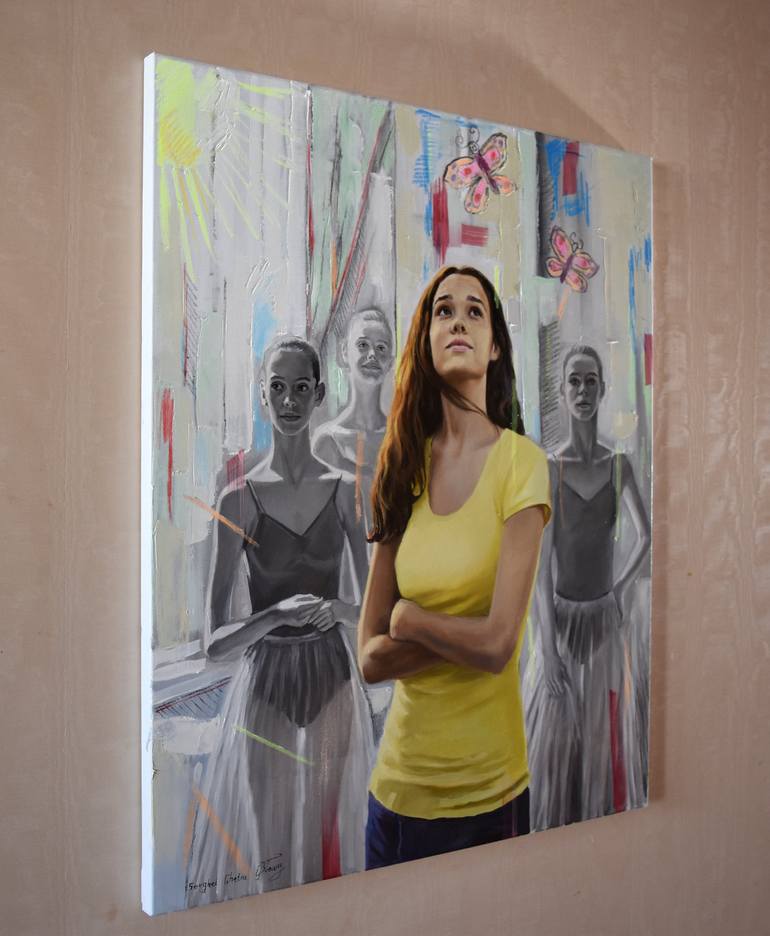 Original Contemporary People Painting by Serghei Ghetiu