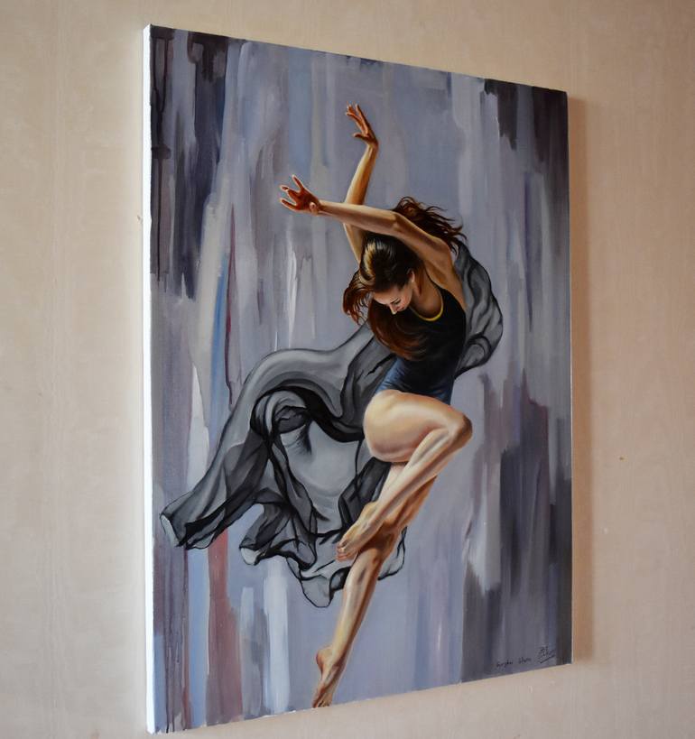 Original Contemporary Performing Arts Painting by Serghei Ghetiu