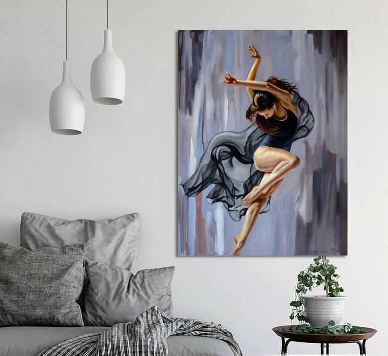 Original Contemporary Performing Arts Painting by Serghei Ghetiu