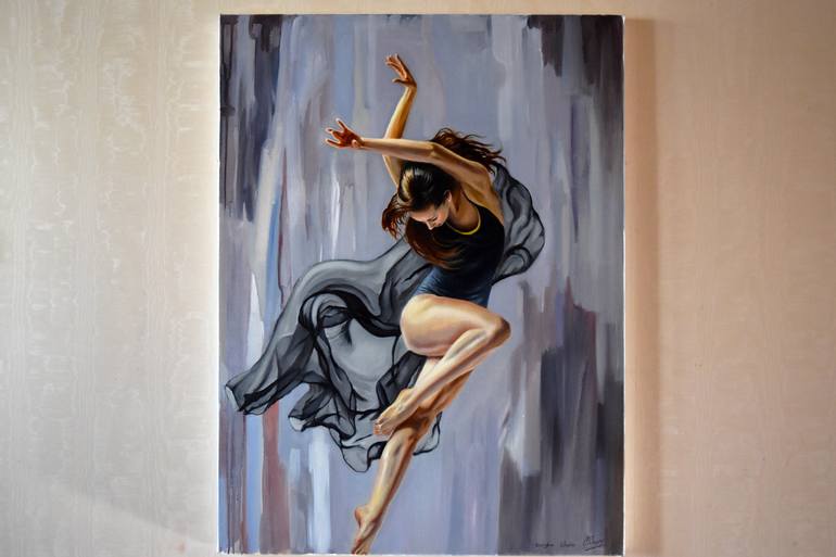 Original Contemporary Performing Arts Painting by Serghei Ghetiu