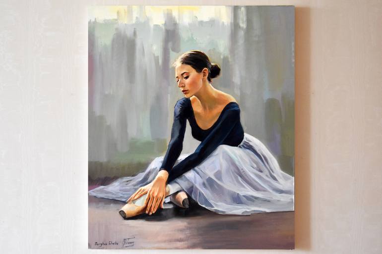 Original Figurative People Painting by Serghei Ghetiu