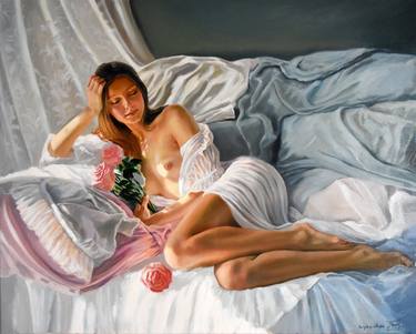 Print of Figurative Erotic Paintings by Serghei Ghetiu