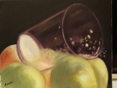 Original Realism Food & Drink Paintings by María Evelia Santana Concepción