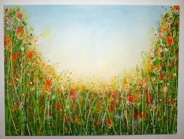 Original Floral Painting by carla harding