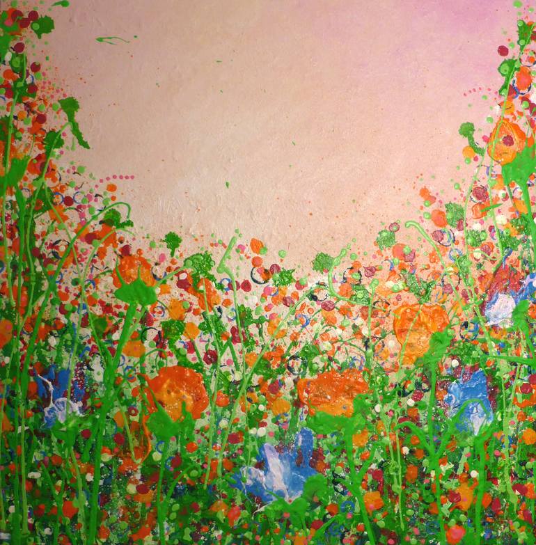 Peaceful Meadow Painting by carla harding Saatchi Art