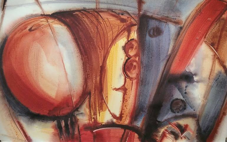 Original Art Deco Abstract Paintings by Sanjoy Rakshit