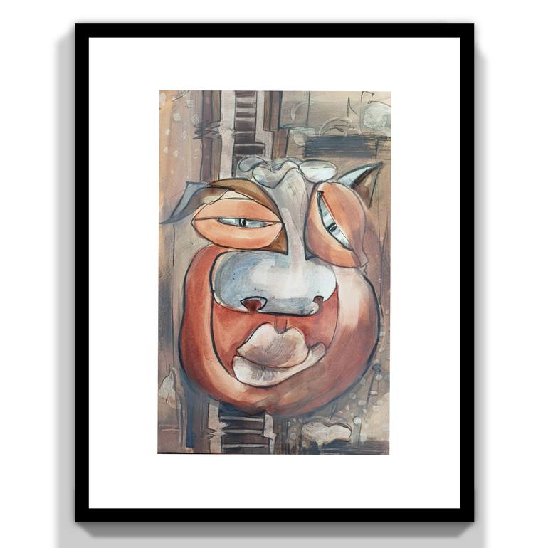 Original Art Deco Abstract Painting by Sanjoy Rakshit
