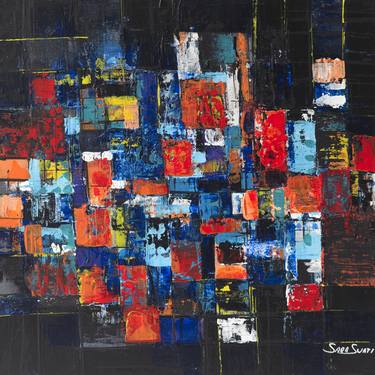 Print of Abstract Cities Paintings by SARA SWATI