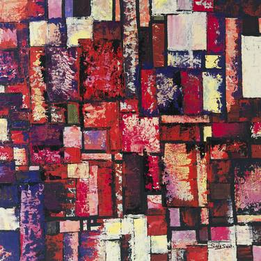 Print of Abstract Cities Paintings by SARA SWATI