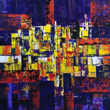 Print of Abstract Cities Paintings by SARA SWATI